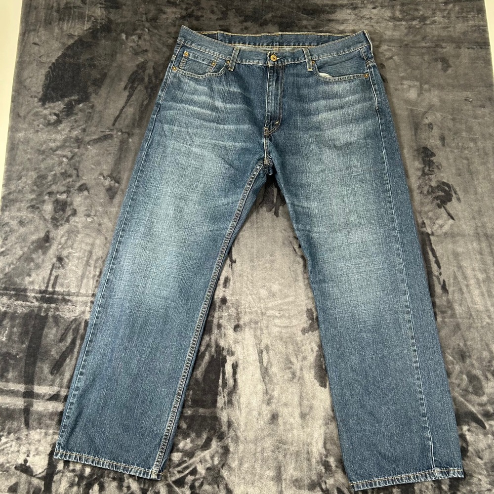 Levi's 569 Loose Straight Jeans Mens 38x32 Blue Medium Wash Denim 00569-0041
